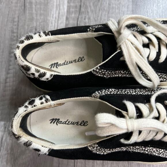 madewell Sidewalk Low-Top Sneakers in Suede and Spot Calf Size 6 1/2 - Picture 11 of 11